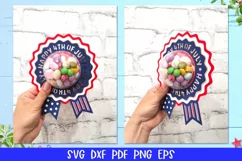 Patriotic Award Ribbon Candy Dome, 4th of July Candy Dome Product Image 16