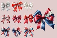 Patriotic Bows | Watercolour Clipart PNG Product Image 2