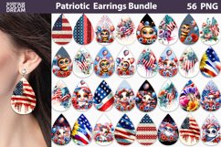 Patriotic Teardrop Earrings Bundle | 4th Of July Earring Product Image 1