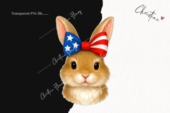 Cute Patriotic Bunny PNG | 4th Of July PNG Product Image 2