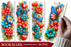 Patriotic Butterfly Bookmark Patriotic Bookmark Design Product Image 1