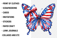 Patriotic Butterfly Png Product Image 3