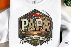 Patriotic Camo Dad Hunting Png Product Image 1