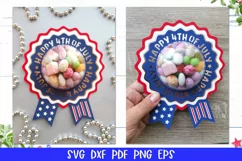 Patriotic Award Ribbon Candy Dome, 4th of July Candy Dome Product Image 18