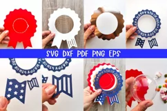 Patriotic Award Ribbon Candy Dome, 4th of July Candy Dome Product Image 10