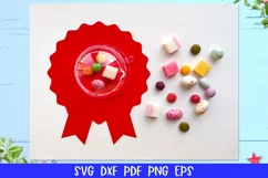 Patriotic Award Ribbon Candy Dome, 4th of July Candy Dome Product Image 9
