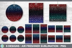 Bundle of six 4th of July car air freshener sublimation designs.