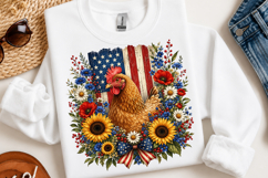 Patriotic Chicken 4th Of July Png Product Image 2