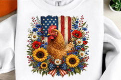 Patriotic Chicken 4th Of July Png Product Image 3