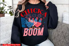 Patriotic Chicken USA 4th of July Png Product Image 2