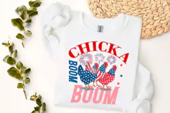 Patriotic Chicken USA 4th of July Png Product Image 1