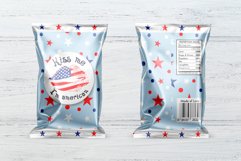 patriotic chip bag printable design is perfect as decor of you Independence day party