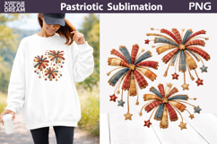 Patriotic Fireworks Clipart | Fourth Of July Sublimation Product Image 1