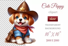 Cute and adorable cartoon puppy on American flag background with white flowers. Perfect for 4th of july Independence Day. Create a joyful mood with this adorable character.