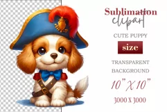  Cute and adorable cartoon puppy on American flag background with white flowers. Perfect for 4th of july Independence Day. Create a joyful mood with this adorable character.