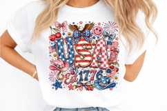 Patriotic Coquette Bow Shirt Design Product Image 2