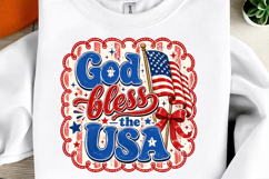 Patriotic Coquette Sublimation PNG Product Image 1
