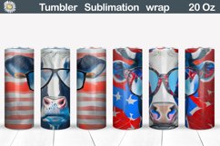 Patriotic Cow Tumbler Bundle | Patriotic Highland Cow Product Image 4