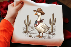 Patriotic Cowboy Goose PNG Product Image 2
