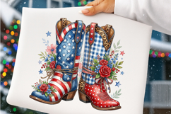 Patriotic Cowgirl Boots PNG Product Image 4