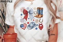 Patriotic Cowgirl PNG Product Image 2
