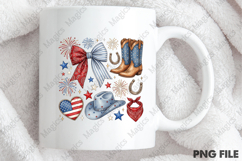 Patriotic Cowgirl PNG Product Image 3