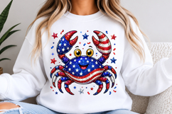 Patriotic Crab Png 4th July Beach Product Image 3
