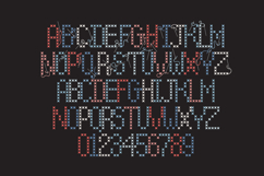 Patriotic Cross Stitch Too Color Font Product Image 5
