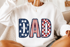 Patriotic Dad PNG, 4th of July Dad Shirt Design Product Image 1