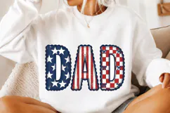 Patriotic Dad PNG, 4th of July Dad Shirt Design Product Image 1