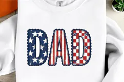 Patriotic Dad PNG, 4th of July Dad Shirt Design Product Image 3