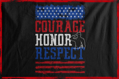 Patriotic Declare Courage Honor Respect American Flag Themes Product Image 2