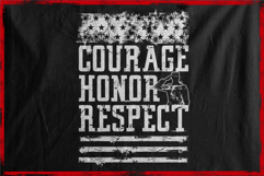 Patriotic Declare Courage Honor Respect American Flag Themes Product Image 3
