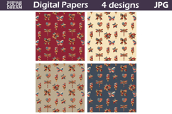 Patriotic Patchwork Patterns | USA Digital Paper Product Image 2