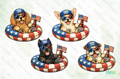 Patriotic Dog Collection PNG Product Image 1