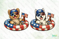 Patriotic Dog Collection PNG Product Image 1