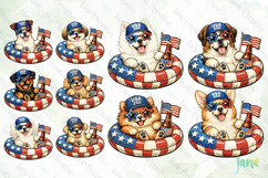 Patriotic Dog Collection PNG Bundle Product Image 7