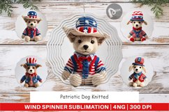 Wind Spinner Patriotic Dog Product Image 1