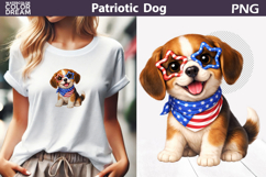 Patriotic Dog Clipart | 4th of July Beagle Product Image 1