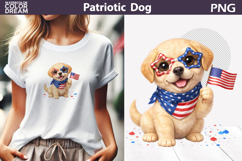 Patriotic Dog Clipart | 4th of July Labrador Product Image 1