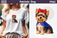 Patriotic Dog Clipart | 4th of July Yorkshire Terrier Product Image 1