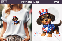 Patriotic Dog Clipart | 4th of July Dachshund Product Image 1