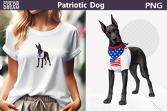 Patriotic Dog Clipart | 4th of July Great Dane Product Image 1
