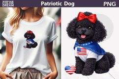 Patriotic Dog Clipart | 4th of July Poodle Product Image 1