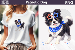Patriotic Dog Clipart | 4th of July Miniature American Sheph Product Image 1