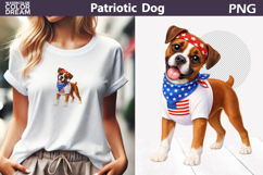 Patriotic Dog Clipart | 4th of July Boxer Product Image 1