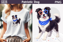 Patriotic Dog Clipart | 4th of July Miniature American Sheph Product Image 1