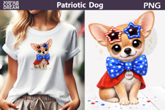 Patriotic Dog Clipart | 4th of July Chihuahua Product Image 1