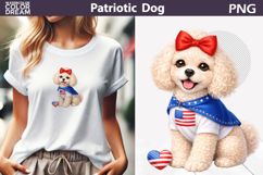 Patriotic Dog Clipart | 4th of July Poodle Product Image 1