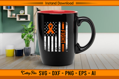 Patriotic Fight Leukemia Awareness SVG Product Image 3